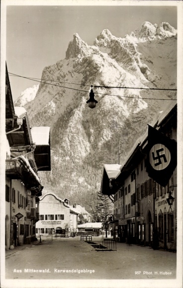 Ak Mittenwald in Oberbayern,  Karwendelgebirge
