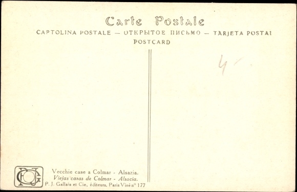 Artist Postcard Hansi, Jean Jacques Waltz, Colmar Colmar Alsace Haut Rhin, Vieilles maisons
