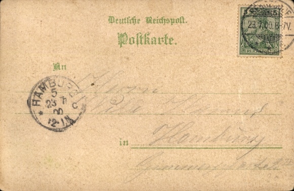 Chromo-Litho Hamburg Bergedorf, Clubhouse, Ballhaus Portici, Vierländer, Vierländerin