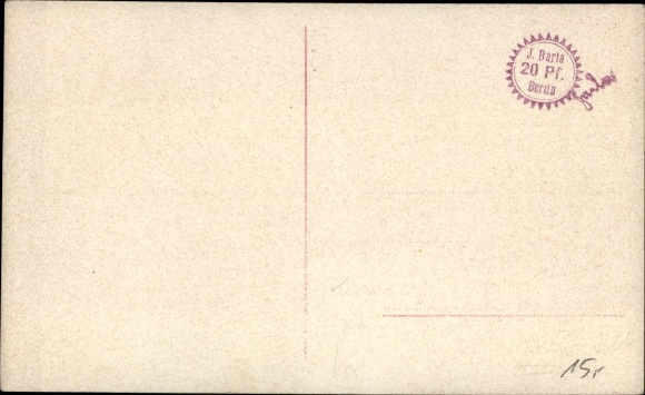 Artist Postcard Woman's body, man's face with monocle, metamorphosis