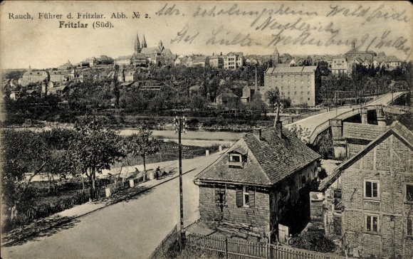 Postcard Fritzlar in Hesse, Panorama