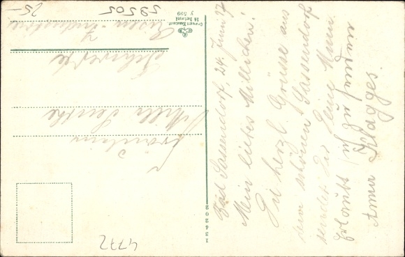 Postcard Bad Sassendorf in the district of Soest, Hotel Lohöfer, owner A. Engelhardt