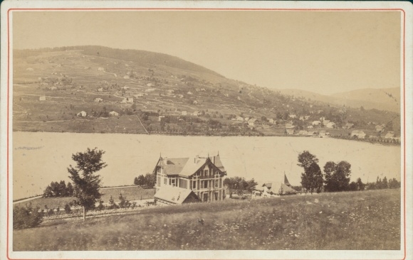 Kabinettfoto Gérardmer Lothringen Vosges, Villa Monplaisir and the Xettes, Lake Gerardmer