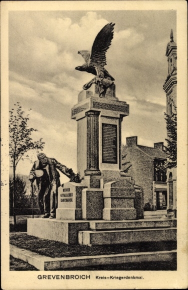 Ak Grevenbroich im Rhein Kreis Neuss, Kreis Kriegerdenkmal