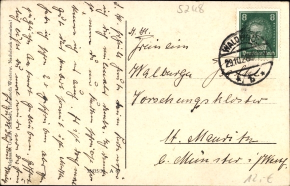 Postcard Volperhausen Morsbach in the Oberberg district, Burg Volperhausen, Wissertal