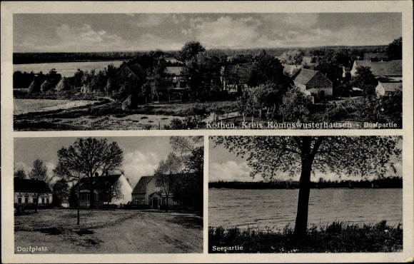 PC Köthen Märkisch Buchholz in Brandenburg, village lot, village square, lake lot