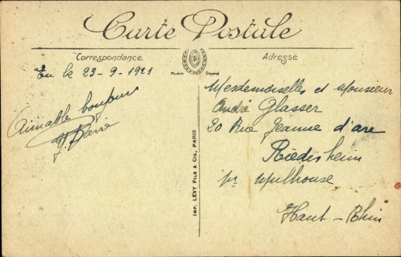 Postcard Eu Seine Maritime, Boulevard Victor Hugo