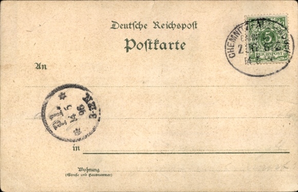 Chromo-Litho Hammerbrücke Muldenhammer in Vogtland Saxony, Schneckenstein, Weidlich's Gasthaus