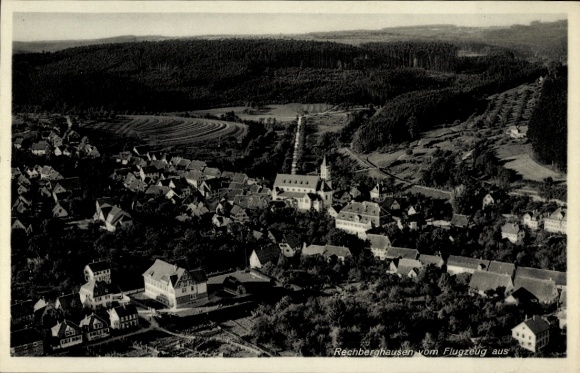 Ak Rechberghausen in Baden Württemberg, Fliegeraufnahme