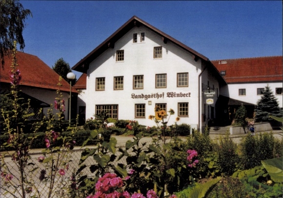 Postcard Bayerbach Kreis Rottal Inn Lower Bavaria, Landgasthof Windeck