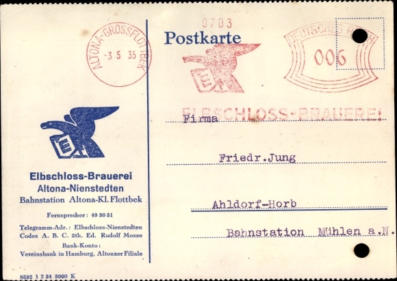 PC Hamburg Altona Nienstedten, Elbchaussee brewery bar