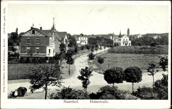 Ak Naunhof im Kreis Leipzig, Blick auf das Wohnviertel in der Hainstraße