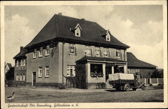 KP Gilersheim Katlenburg Lindau w Dolnej Saksonii, restauracja, ciężarówka, kaczka