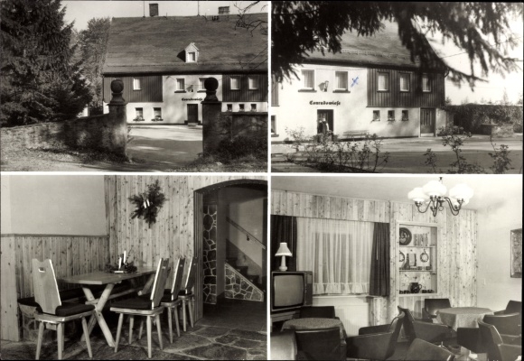 PC Lauter Bernsbach in the Erzgebirge of Saxony, holiday home Conradswiese, exterior and interior views