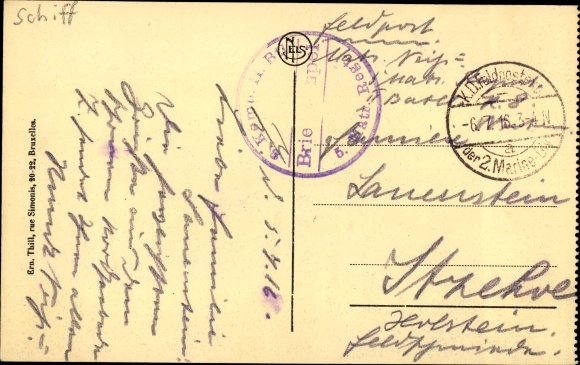 Postcard Zeebrugge Westflandern, Lighthouse on the Mole headland