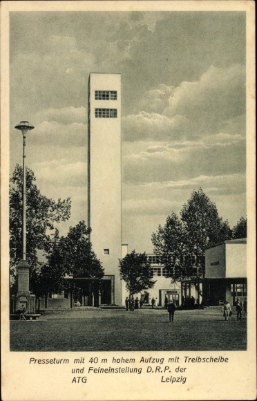 PC Dresden, annual review of German work 1927, the paper, the speaking tower, press tower