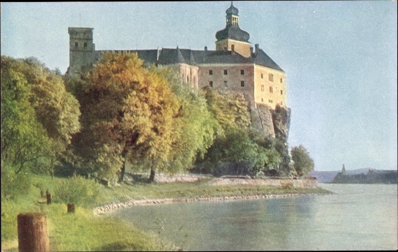 Postcard Persenbeug Gottsdorf on the Danube Lower Austria, Persenbeug Castle