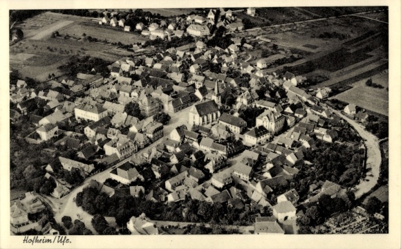 Ak Hofheim in Unterfranken, Fliegeraufnahme