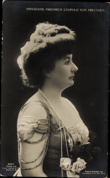 Ak Louise Sophie von Schleswig-Holstein-Sonderburg-Augustenburg, Prinzessin von Preußen
