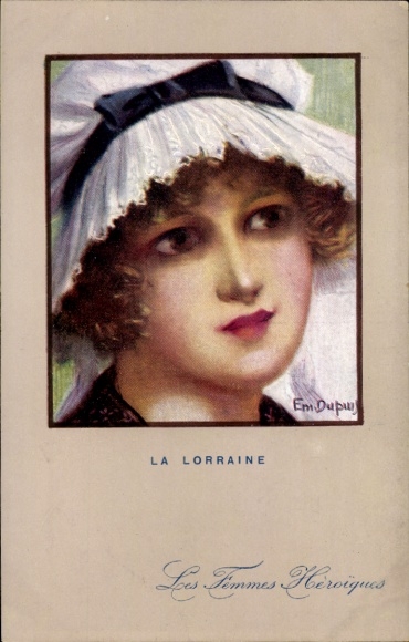 Kunstenaar Ak Dupuis, E., The Heroic Women, Lotharingen