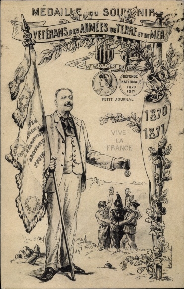 KP medal du pamiątka, weterani armii de Terre et de Mer 1870-1871, Georges Berry