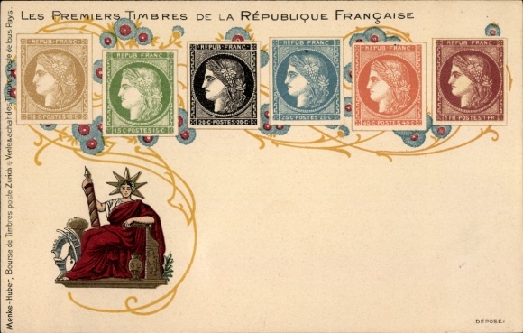 Stamps Chromo-Litho The first stamps of the French Republic