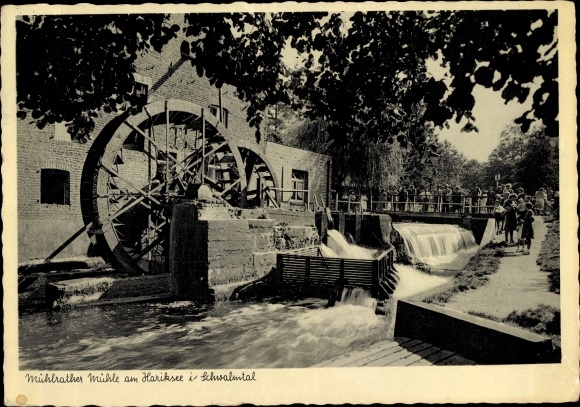 Ak Schwalmtal Nettetal am Niederrhein, Gasthaus Mühlrather Mühle am Hariksee