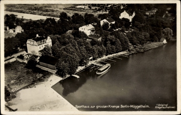 PC Berlin Köpenick Müggelheim, aerial photograph, sports center at the Große Krampe