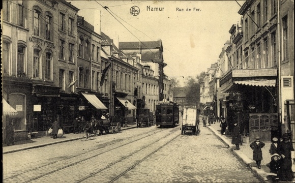 Postcard Namur Wallonia, Rue de Fer