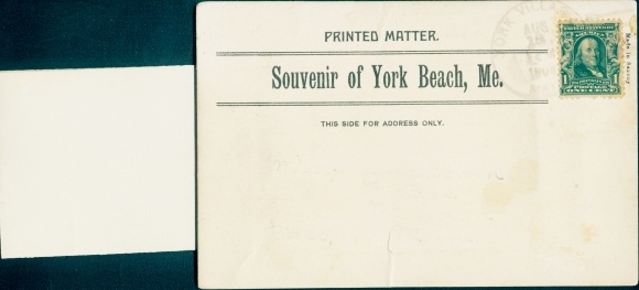 Leporello Postcard York Beach Maine, Nubble-Lighthouse, Union Bluff, The Devils-Pulpit
