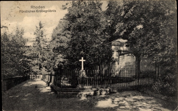 PC Rhoden Waldeck Diemelstadt Hesse, princely hereditary funeral