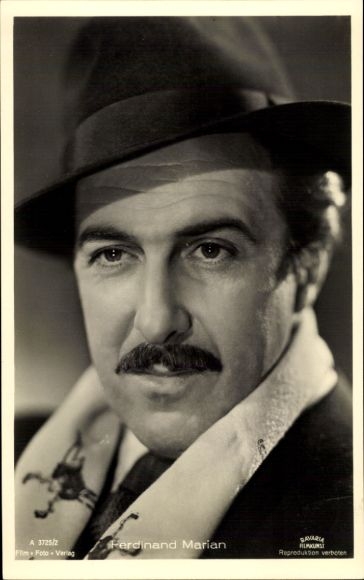 Postcard actor Ferdinand Marian, portrait