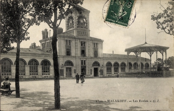 Ak Malakoff Hauts de Seine, Les Ecoles.