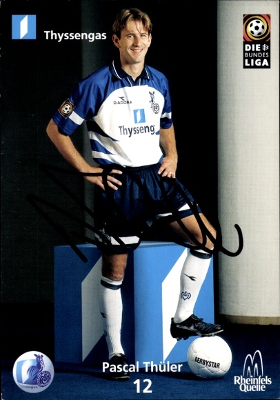 Autogrammkarte Fußballer Pascal Thüler, MSV Duisburg, Autogramm