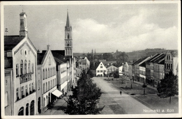 Postcard Neumarkt Sankt Veit in the district of Mühldorf am Inn, part of the village
