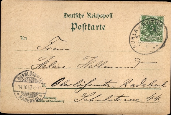 Chromo-Litho Thal Ruhla in the Wartburg district of Thuringia, Logierhaus Tannhäuser, train station, side of the tracks