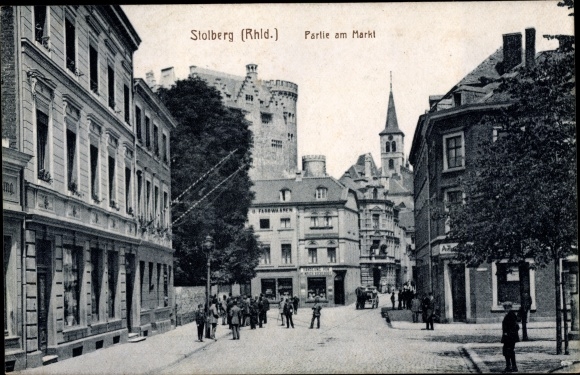 PC Stolberg in the Rhineland, lot at the market