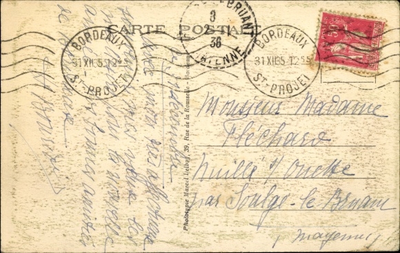 Postcard Dampfer Massilia, Compagnie de Navigation Sud-Atlantique