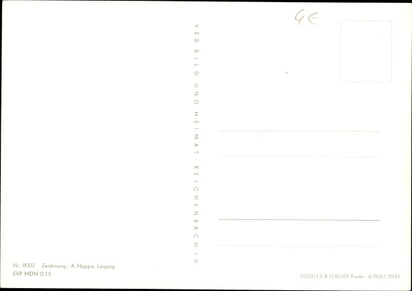 Maps Postcard Insel Hiddensee Ostsee, Vitte, Neuendorf, Plogshagen, Neuendorf, Bodden, Kloster