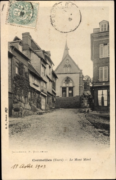 Postcard Cormeilles Eure, Le Mont Mirel