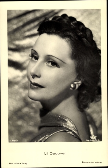 Postcard Actress Lil Dagover, Tobis Film, Portrait, Autograph
