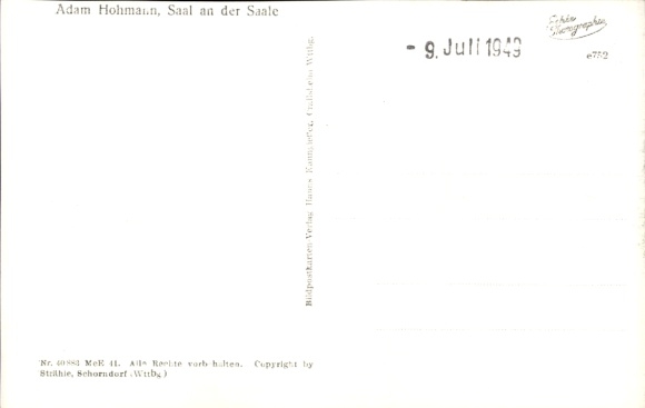 Postcard Saal an der Saale Lower Franconia Bavaria, aerial photograph