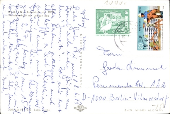 Postcard Berlin Köpenick Wendenschloss, Am Langen See, passenger ship