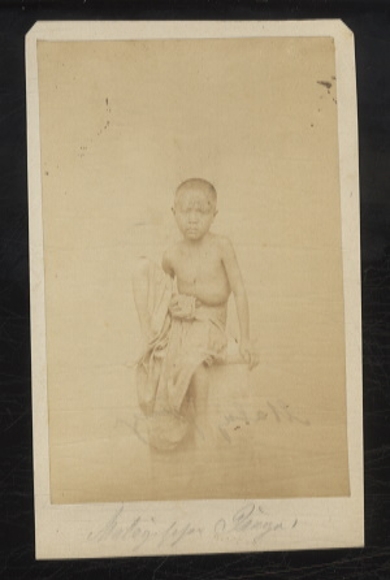 Malaysia - Original photograph - August Sachtler, around 1864 - Penang, Malay boy