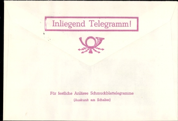 Michel No. 3344 on airmail telegram forwarding