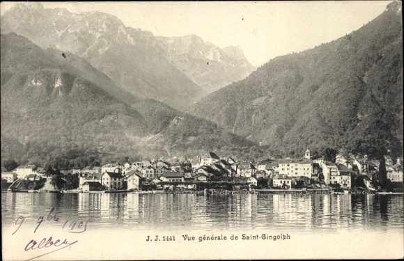 KP Saint Gingolph Kanton Wallis, Vue generale, maisons