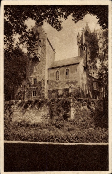 Ak Metten an der Donau Niederbayern, Schloss Egg, historische Architektur, umgeben von Natur