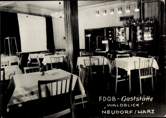 Ak Neudorf Harzgerode am Harz, FDGB Gaststätte Waldblick