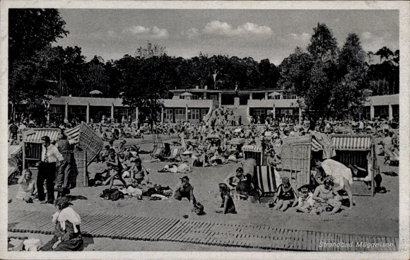 Postcard Berlin Köpenick, Müggelsee, lido