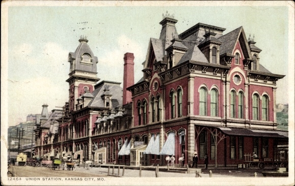 Briefkaart Kansas City Missouri de VS, Union Station